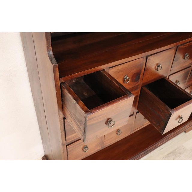 Large Bookcase with 18 Drawers, 1990s For Sale - Image 6 of 10