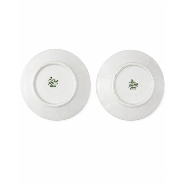 White Vintage Hertel Jacob Bavaria Equestrian Demitasse Cups Saucers Set 2 Germany - 4 pcs For Sale - Image 8 of 9