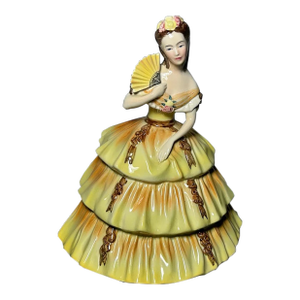 Vintage 1950’s American Goldscheider Everlast Ceramic Southern Belle Figurine