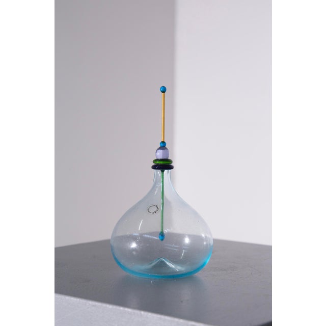 Murano Glass Bottle by V. Nason for Maestri Di Murano, 1980s For Sale - Image 7 of 11