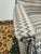 Chevron Printed Wool Felt Wingback Chair For Sale - Image 11 of 12