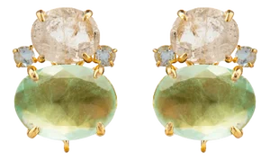 Agnes Studs, Clear, Pierced