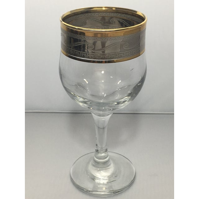 Cristalleria Fumo Hand Decorated Italian Glassware Set of 6 Chairish