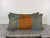 Melissa Levinson Nomi Stenciled Linen Lumbar Pillows in Celeste Blue, Usa For Sale - Image 4 of 11