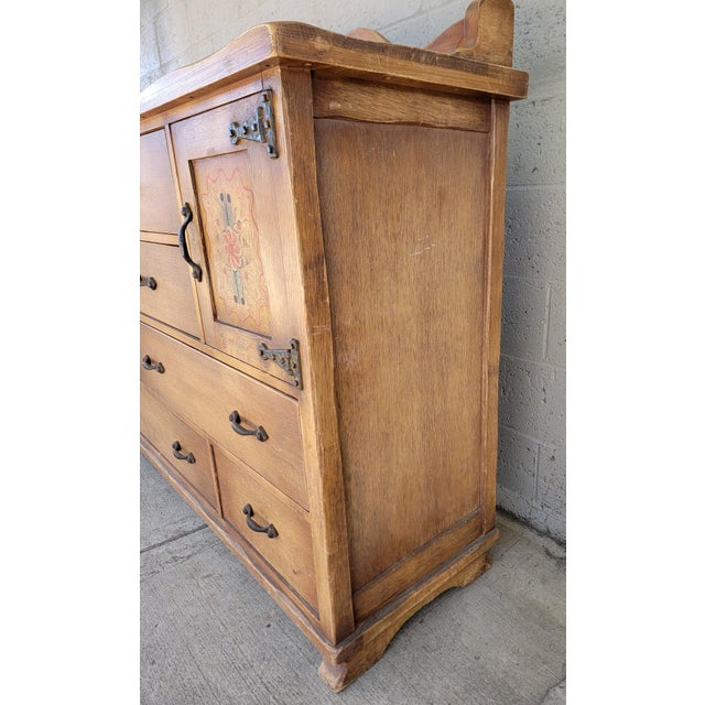 Rancho / Western / Hacienda Buffet by Coronado Hand Painted Circa. 1930's For Sale - Image 11 of 18