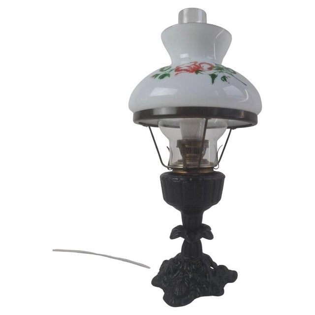 Mid-Century Modern Czech Cast Iron Glass Lamp, 1960 For Sale - Image 16 of 16