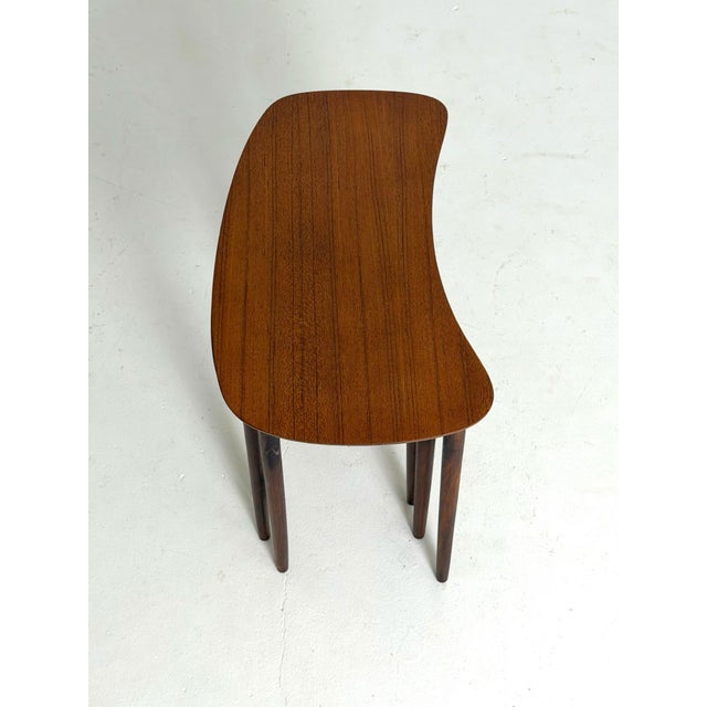 Danish Teak Nesting Tables, 1960s, Set of 3 For Sale - Image 6 of 10