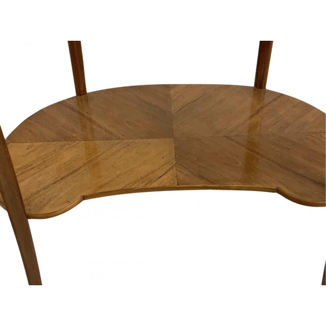 Mid 20th Century A Vintage French Style Kidney Bean Shaped Two-Tier Occasional Side Table For Sale - Image 5 of 7