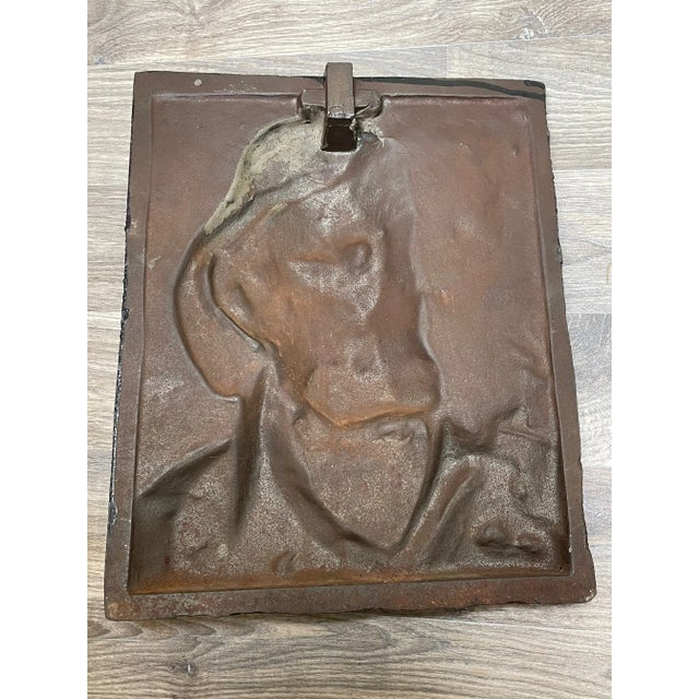 Coalbrookdale Foundry Traditional 1900s English Cornish Fisherman Sea Captain Pipe Smoker Wall Plaque Sculpture For Sale - Image 4 of 11