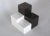 Set of 4 Modernist Sculptural Black & White Ceramic Cube Block Sculptures Vases For Sale - Image 12 of 12