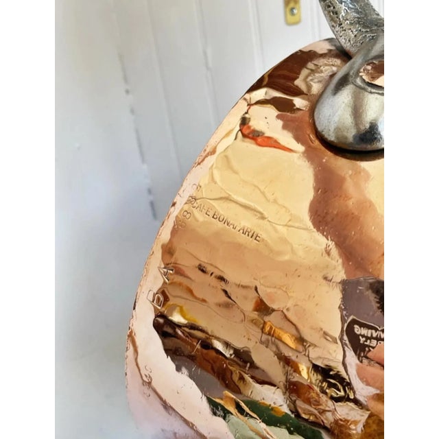 1920s Antique Mutual Ny Copper Pot From Cafe Bonaparte Nyc For Sale - Image 5 of 10