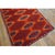 Tribal 1890s Red Tribal Geometric Antique Navajo Native American Flatweave Small Rug For Sale - Image 3 of 10