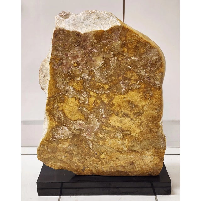 Contemporary 1970s A Contemporary Marble Carved Sculpture of a Male Torso 24 Tall. For Sale - Image 3 of 3