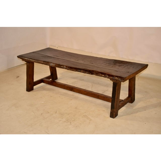 19th Century Chestnut Live Edge Coffee Table From France For Sale In Greensboro - Image 6 of 9