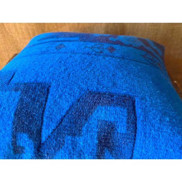 Vintage Turkish Wool Tribal Pillow For Sale - Image 9 of 13