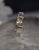 Vintage Artisan Hand Crafted Sterling Silver 14k Gold Modern Ring Sz 5.75 For Sale - Image 11 of 17