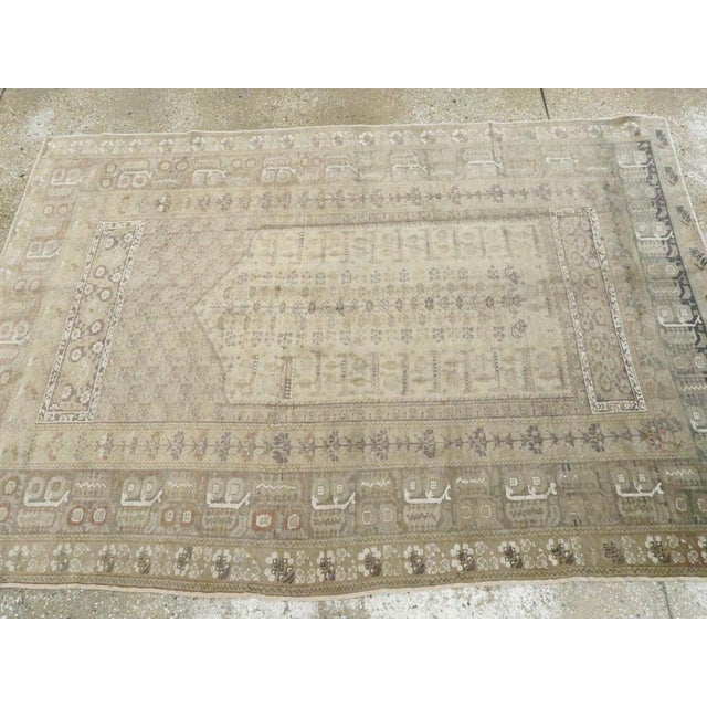 Galerie Shabab Collection Mid-20th Century Handmade Turkish Kayseri Accent Rug For Sale - Image 4 of 6