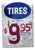 1950's or 60's Hand-Painted Tire Sign, 2 sided! For Sale