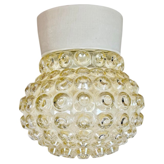 Vintage White Porcelain Ceiling Light, 1970s For Sale - Image 14 of 14