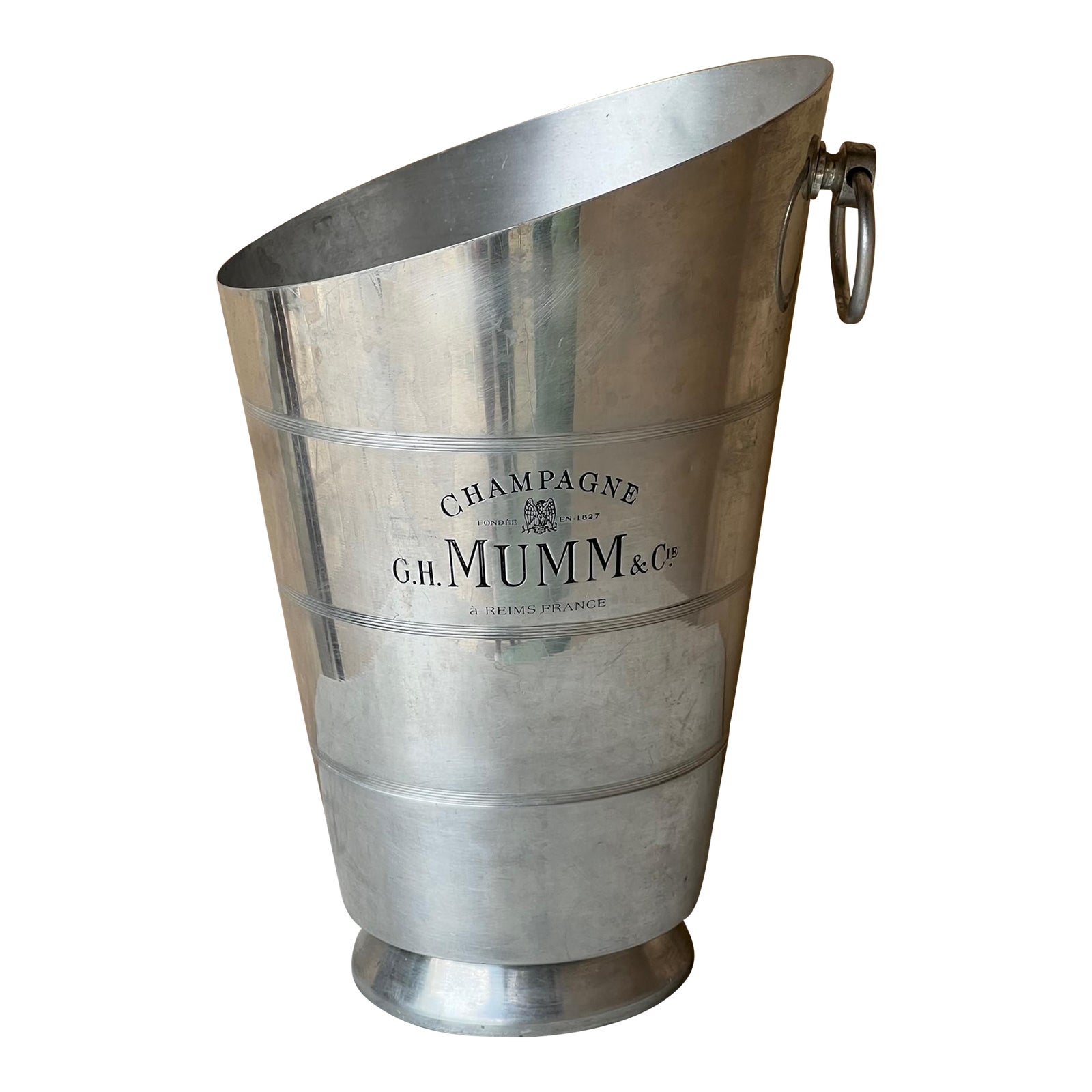 Vintage Aluminum Champagne Bucket by Mumm Chairish