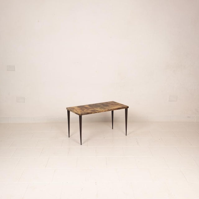 1950s Low Rectangular Model 825 Coffee Table in Parchment by Aldo Tura, 1950 For Sale - Image 5 of 18