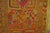1970s Orange Geometric Vintage Marsh Arab Embroidery Rug 5' 3'' X 8' Knotted Wool Carpet For Sale - Image 9 of 13