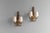 Pair of steel wall sconces with original gold finish. Circa 1950. Up to 250V (Europe/UK Standard).The wiring of this item...