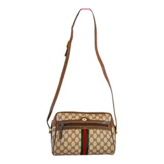 Vintage GUCCI Monogram Ophidia Web GG Supreme Shoulder Crossbody Bag For Sale