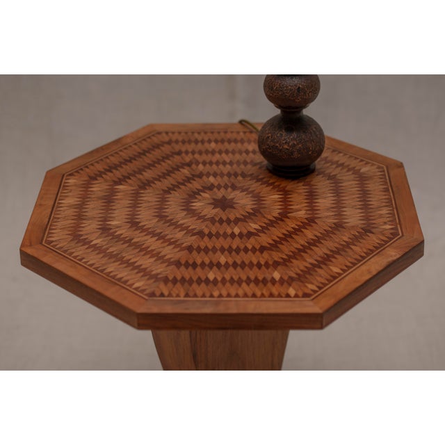 Mid-Century Marquetry Side Table, 1960s For Sale - Image 11 of 12
