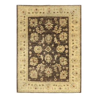 Handwoven Pakistani Peshawar Area Rug 5x7 For Sale