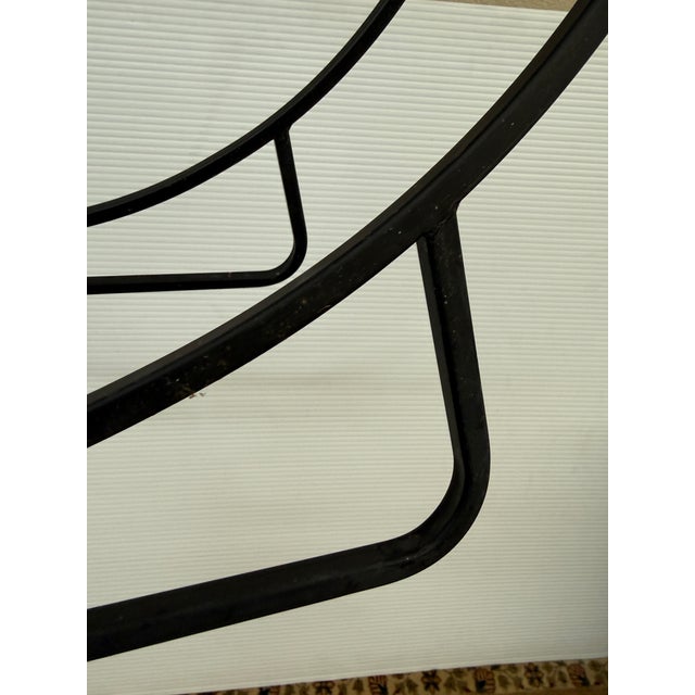 Wrought Iron Hoop Style Fire Log Holder For Sale - Image 11 of 12
