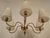 Rupert Nikoll Mid-Century 6-Arm Chandelier in Brass with Silk Shades by Rupert Nikoll, 1958 For Sale - Image 4 of 16