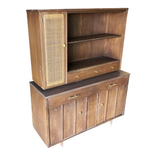 Holman Mid-Century Cupboard China Cabinet Shelf For Sale