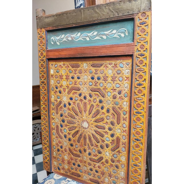 Moroccan Vintage Traditional Moroccan Gate / Shutter, Left Connector For Sale - Image 3 of 8