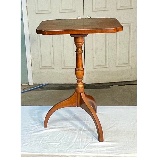 Late 20th Century L Hitchcock Candlestick Table Chairish