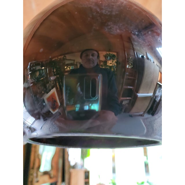 Hollywood Regency Vintage Hollywood Regency Murano Style Hanging Light Fixture Faux Tortoise Shell For Sale - Image 3 of 8