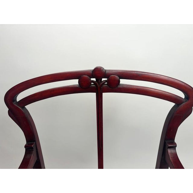 Art Nouveau Wooden Armchairs by Carlo Zen, Italy, 1900, Set of 2 For Sale - Image 12 of 16