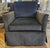 Beautiful dark warm charcoal velvet swivel rocker made by Jessica Charles with Architex Lusso velvet applied. Ultra Down...