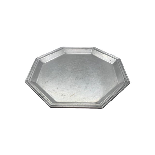 Vintage c.1960's Royal Holland KDM Daalderop Pewter 4 Piece Tea Set For Sale - Image 11 of 12