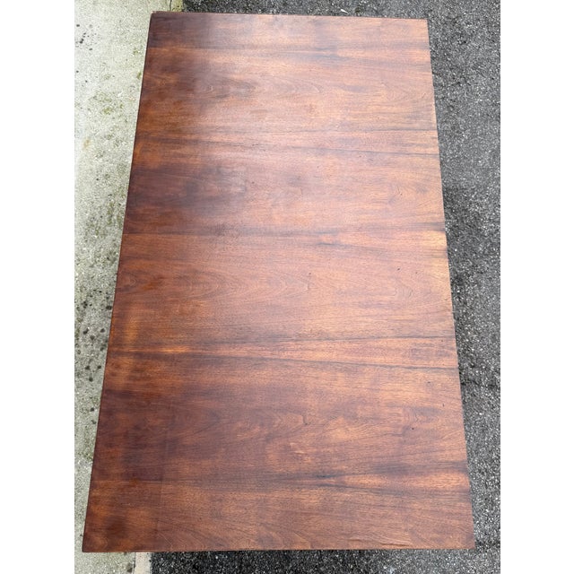 Vintage Walnut Burl Desk, 1930s For Sale - Image 6 of 7