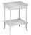 Vintage White Bedside Accent Table For Sale In Los Angeles - Image 6 of 9