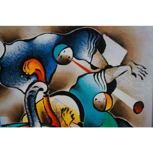 David Schluss Symphonic Jazz Orchestra Artist Proof Abstract Serigraph For Sale - Image 12 of 12