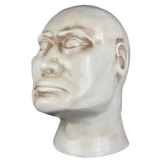Large Ceramic Bust of Man, Italy, 1970s For Sale