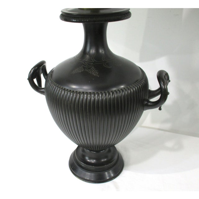 Asian Asian Bronze Meiji Period Styled Table Lamp For Sale - Image 3 of 12