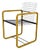 Quadra Dining Chair by Gigante, Zambusi & Boccato for Seccose, 1980s For Sale