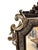 Mid 19th Century Antique Victorian Gothic Mirror with Silver Leaf Inlay over Black Gesso Frame, 1850 For Sale - Image 5 of 12