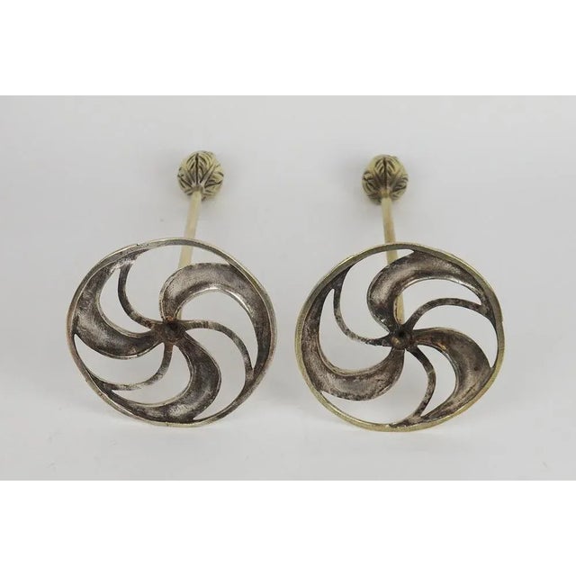 Gold Art Nouveau Bronze Candlesticks by Abel Landry, 1902, Set of 2 For Sale - Image 8 of 10