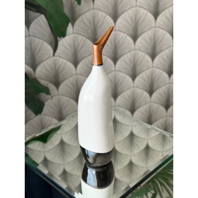 Mid-Century Modern Rare Vintage 1950s Mid-Century Modern La Gardo Tackett Sea Bird Cruet Iconic + Rare Pasadena Southern California Studio Pottery For Sale - Image 3 of 12