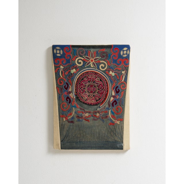 Early 20th Century China Tan Textile Wall Hanging For Sale - Image 13 of 15