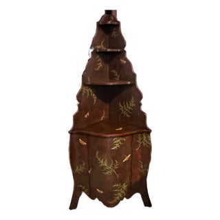 Patina of Italy Painted Corner Cabinet For Sale